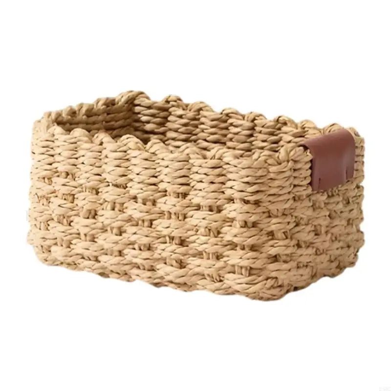 Recycled Paper Basket Sturdy Household Organizers Tidying Space