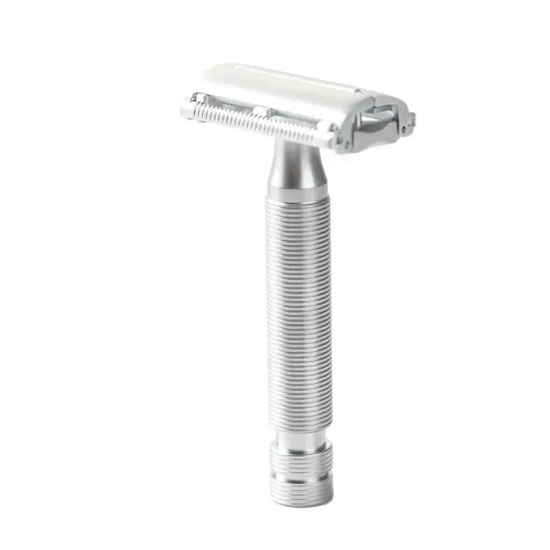Yaqi Monarch Safety Razor Matte Chrome Color 0.90mm Blade Gap Classic Double Edge Shaving Razor for Smooth Experience Zpaxo BRMC2353