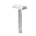 Yaqi Monarch Safety Razor Matte Chrome Color 0.90mm Blade Gap Classic Double Edge Shaving Razor for Smooth Experience Zpaxo BRMC2353