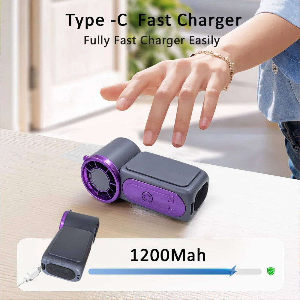 Mini Portable Handheld Fan USB Pocket Small Rechargeable Personal