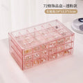 72-Grid Acrylic Jewelry Organizer Box – Rings, Earrings & Necklaces Jewelry Storage Box Zpaxo pink 72 grids