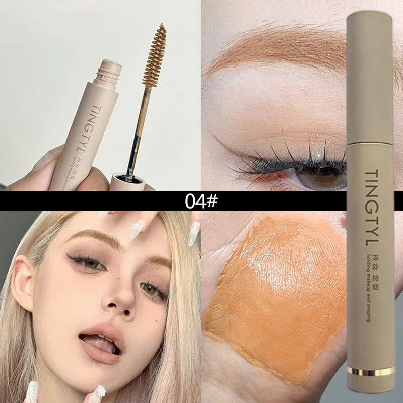 Light Golden Brown Dyeing Eyebrow Cream Long Lasting Waterproof Quick-dry Pink Liquid Dyeing Eyebrow Enhancers Makeup Cosmetics Zpaxo 04