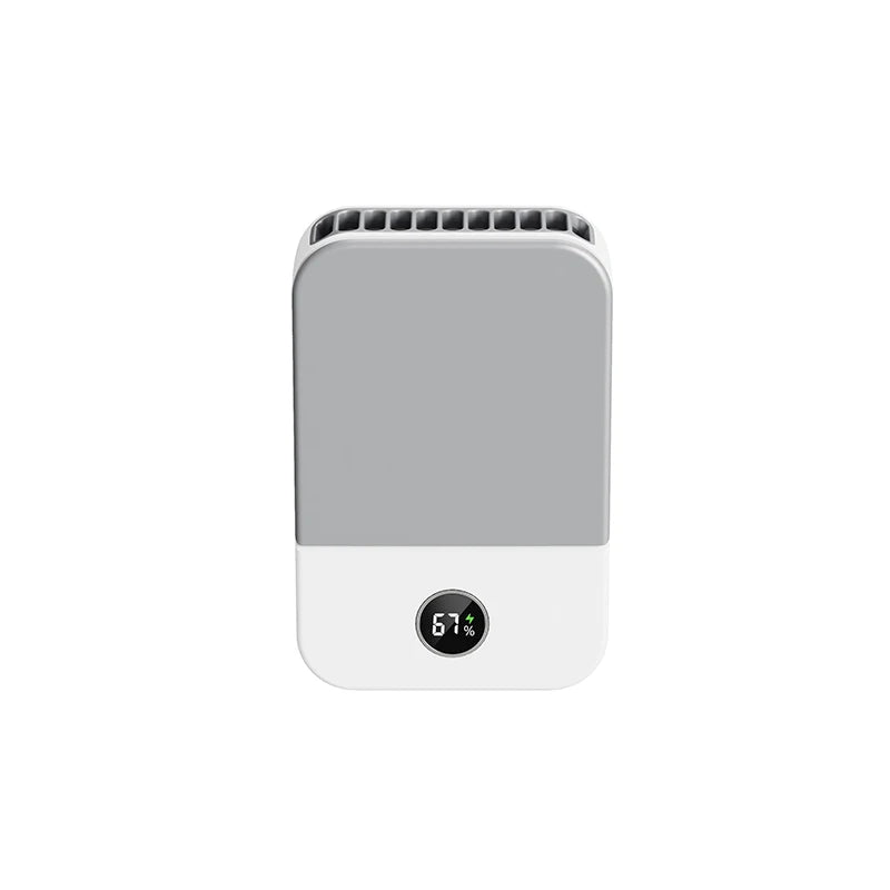 Portable Waist Fan 2000mAh Outdoor Mini Hanging Neck 3 Gear Strong