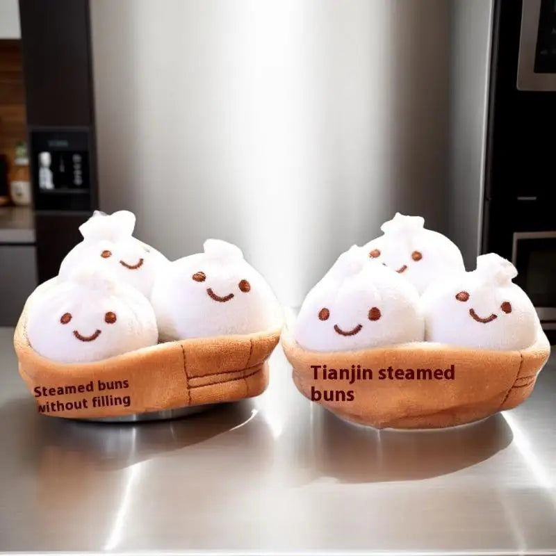 Birthday Present Idea Kawaii Xiaolongbao Keychain Soft Cartoon Bun Zpaxo