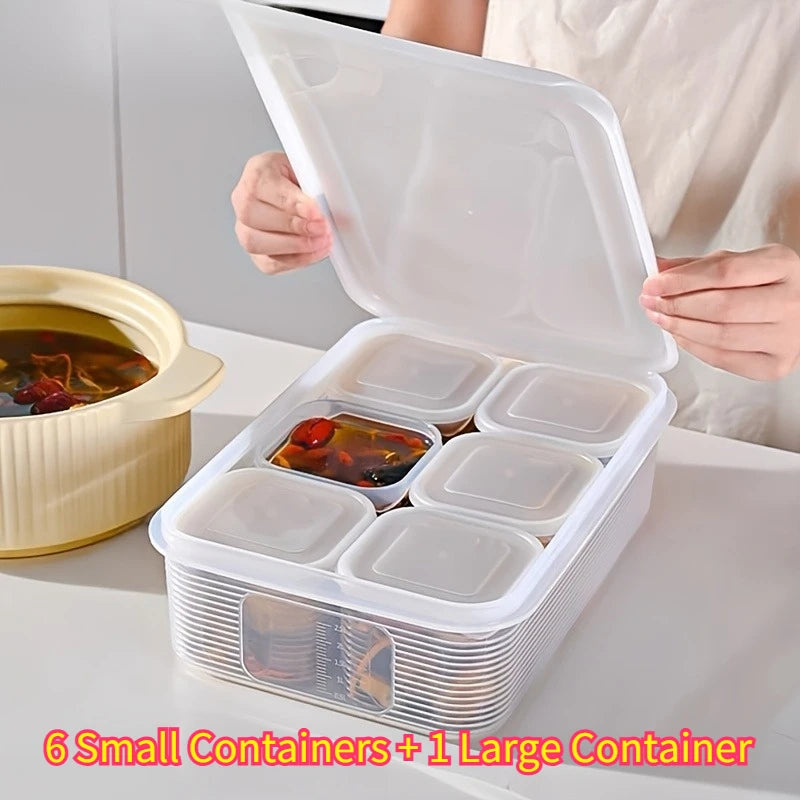 6 Small Boxes 1 Large Box Meal Prep Container Microwaveablereusable