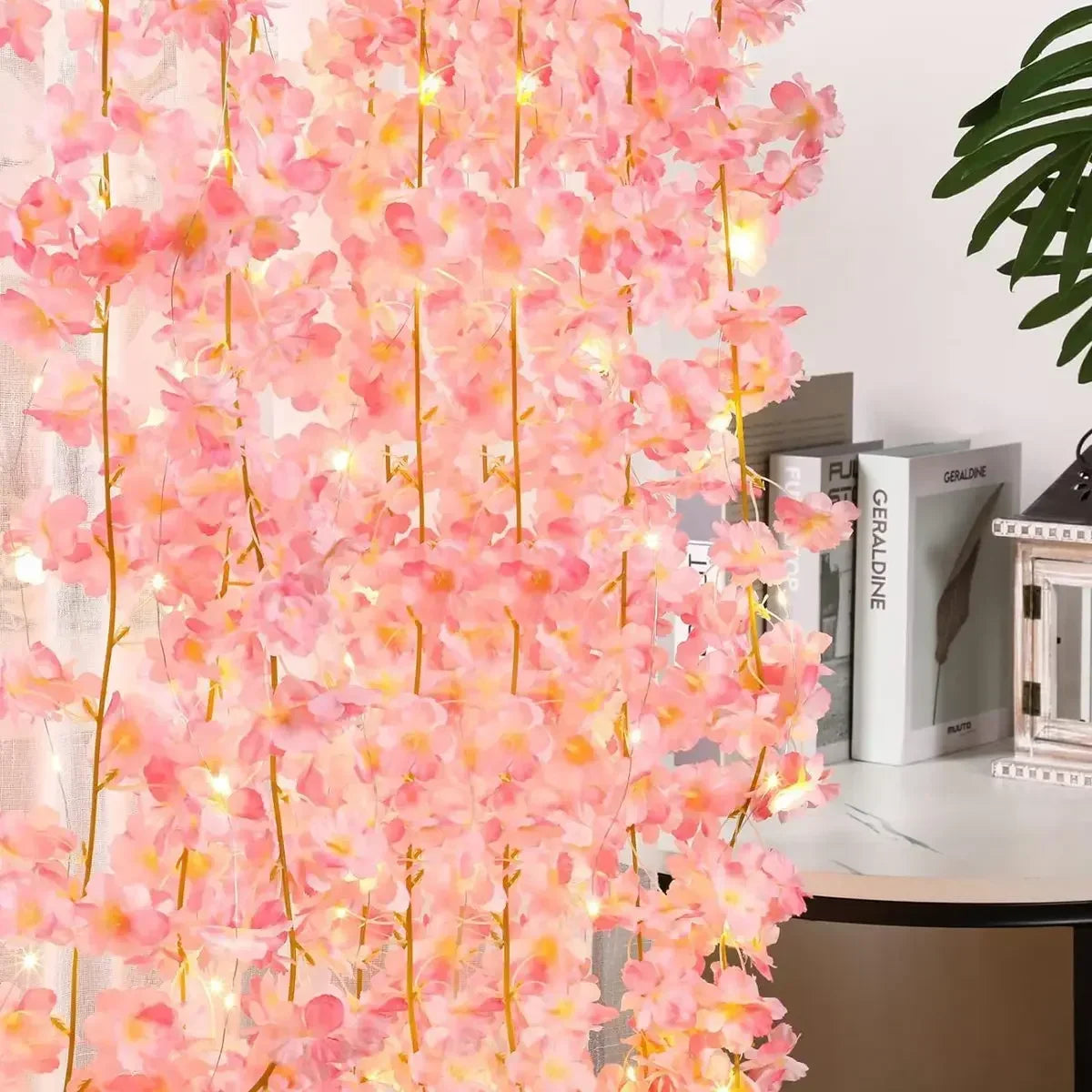 Fairy Lights 2M 20LEDs Cherry Blossom Artificial Flower Garland Zpaxo