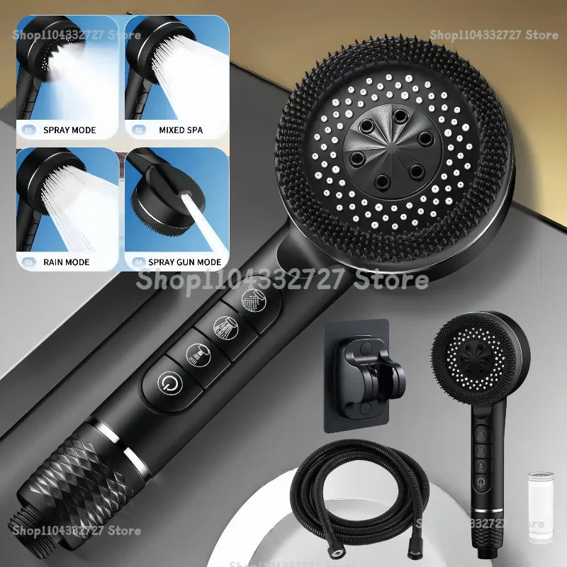 Shower Head Showers for Bathroom Fixtures and Accessories Four Modes Adjustment Shower Faucet Shower Phone Bathroom Accessories Zpaxo