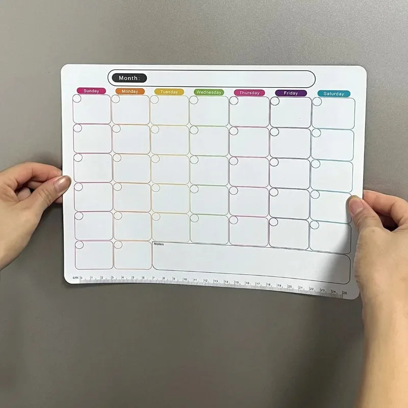 Refrigerator Magnet Monthly Weekly Planner Magnetic Calendar Sticker