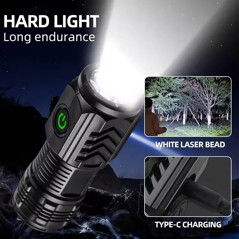 KDULIT Mini LED Flashlight – Rechargeable, 1000LM, Waterproof