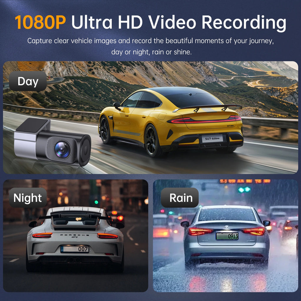 1080P Wifi Dashcam Vehicle Recorder APP Control Smart Car Dash Camera Zpaxo