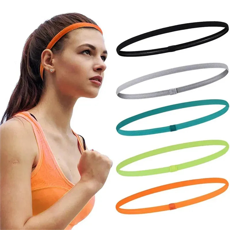 Anti-Slip Elastic Sports Headbands – 1 or 4 Pack Sweatband