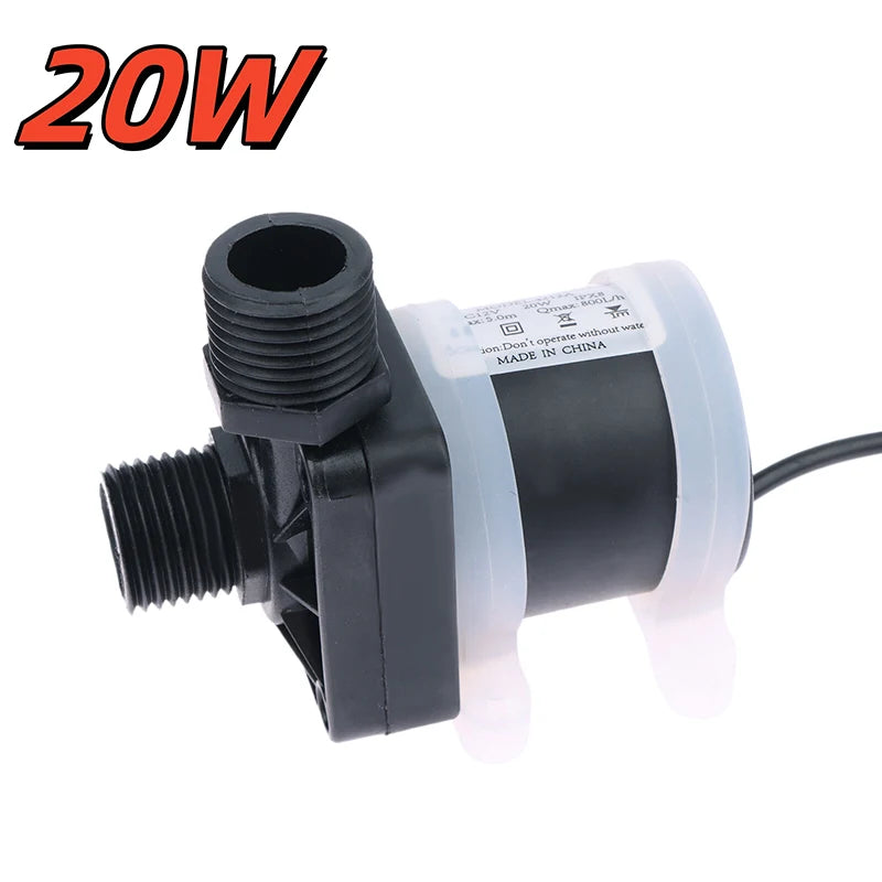 12V/24V DC Brushless Solar Water Pump – IP68, 800L/H Quiet