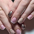 24pcs Short Round False Nails Summer Sweet Grapefruit Aurora Borealis French Zebra Full Cover Detachable Nail Tips Zpaxo W979