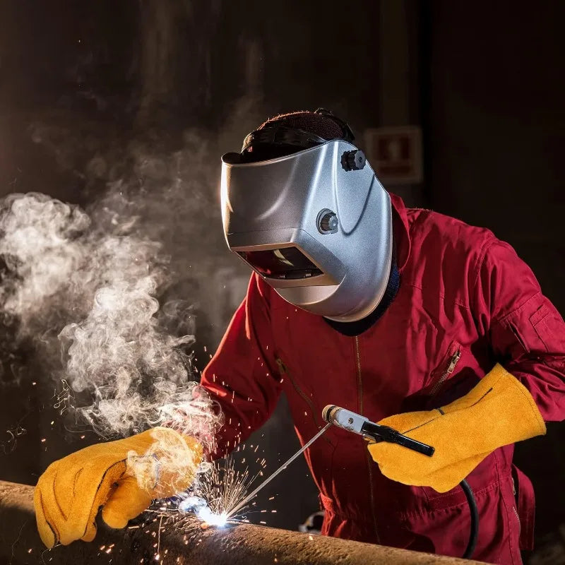 Flame-Retardant Leather Welding Gloves – Heat-Resistant Work Gloves