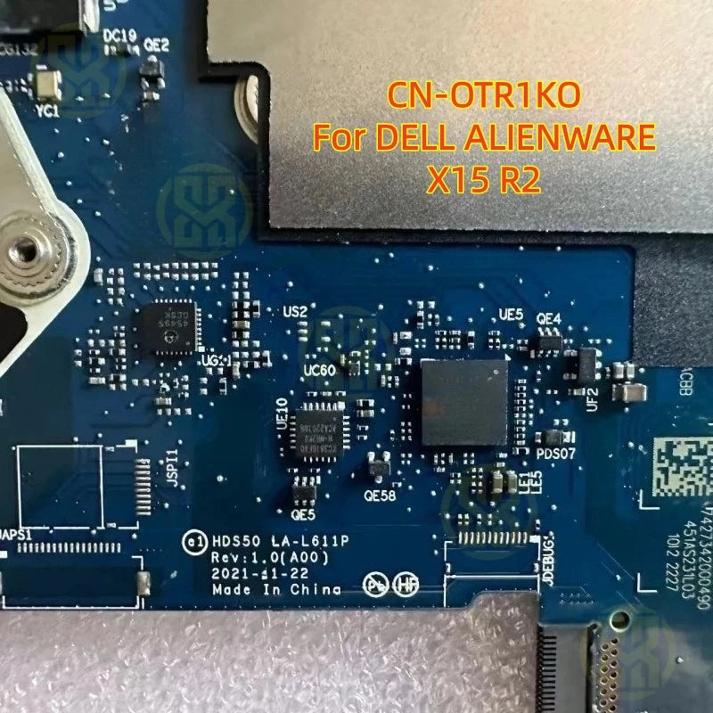 CN-0TR1K0 TR1K0 LA-L611P Motherboard i7-12700H 32GB RTX3080 16GB