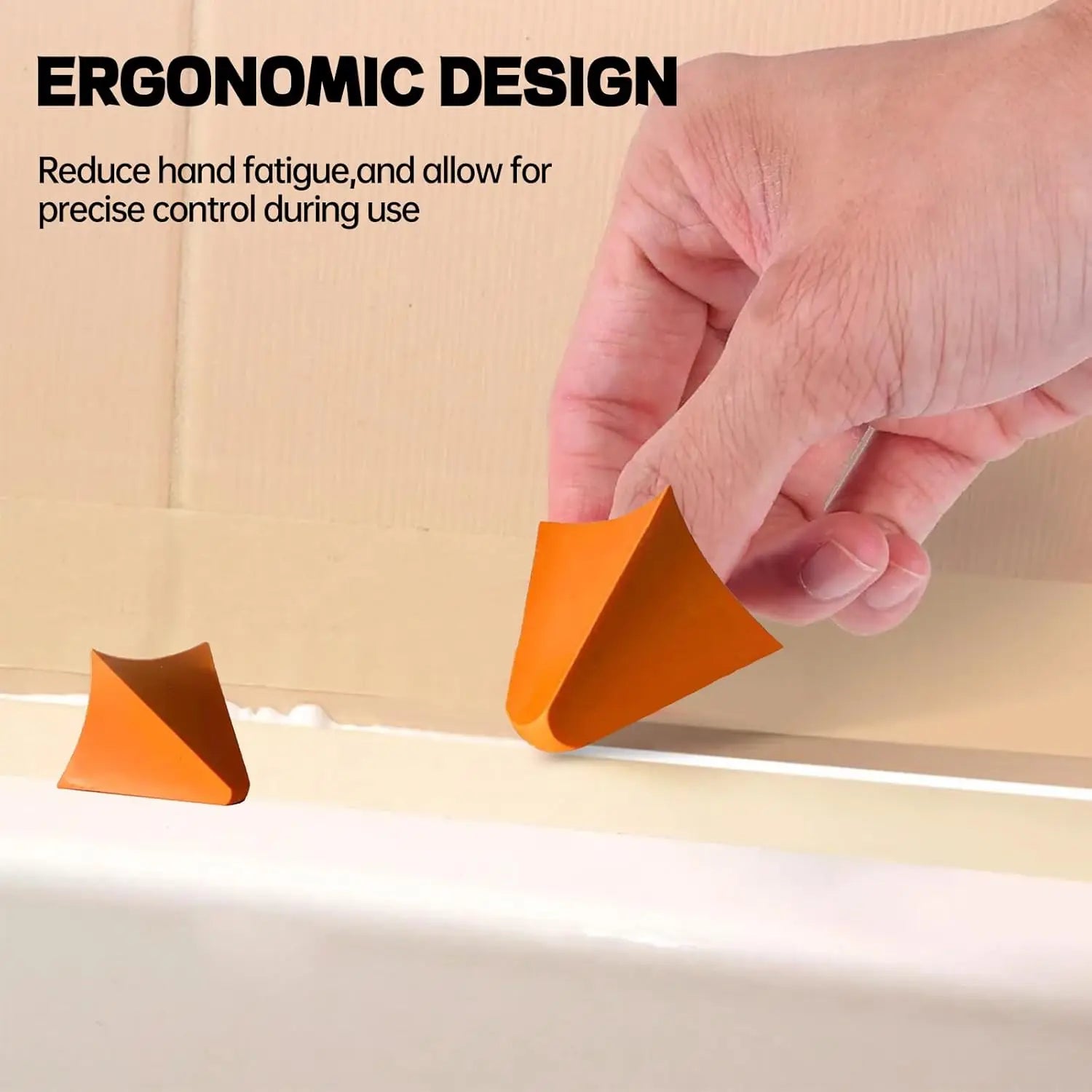 Caulk Smoothing Tool Kit – Reusable Multi-Edge Sealant Finisher