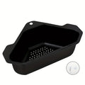 1pc 304 Stainless Steel Triangle Sink Strainer Basket Kitchen Leftover Food Catcher Drain Filter Rack Mesh Colander Organizer Zpaxo black5