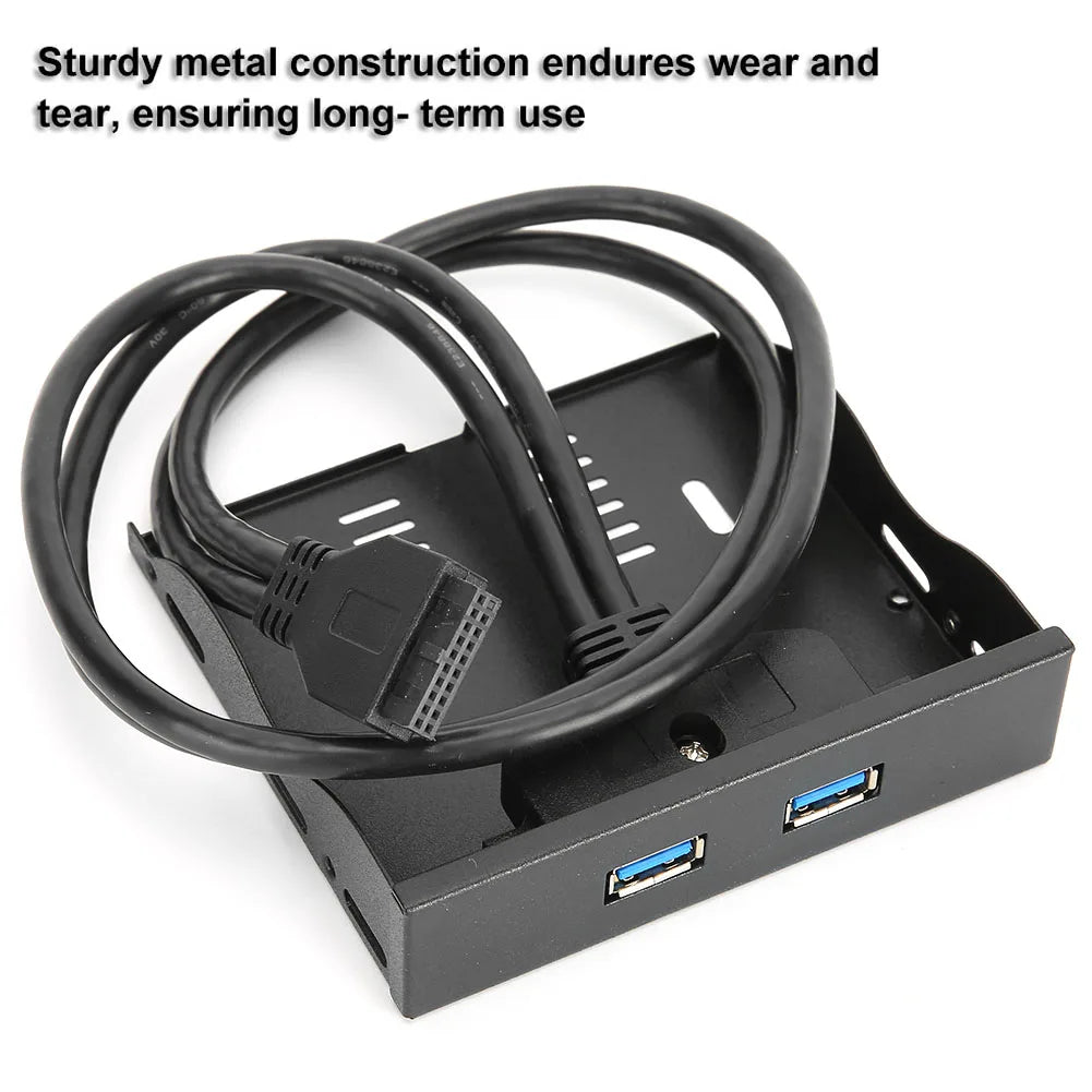 Floppy Front Panel Expansion USB3 0 3 5'' Bay 19 Pin 2 Interface HUB