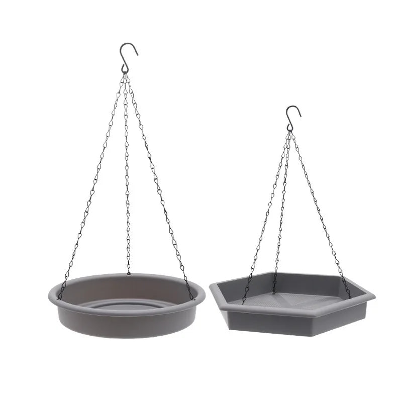 Hanging Wild Bird Seed Feeder Water Dispenser Outdoor Garden