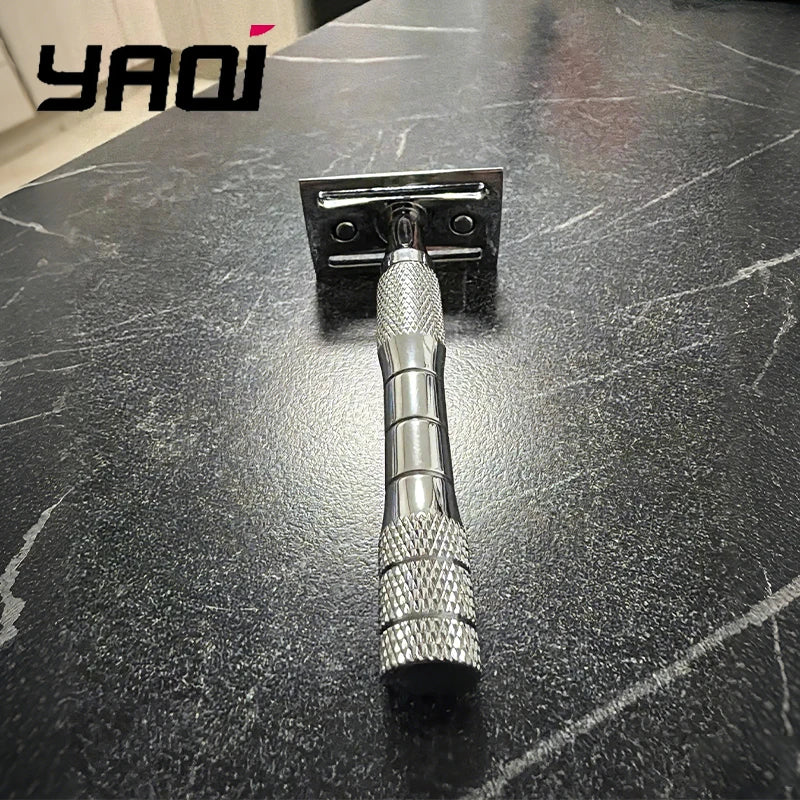 Yaqi Orion Double Edge Safety Razor – Chrome Wet Shave Safety Razor Zpaxo