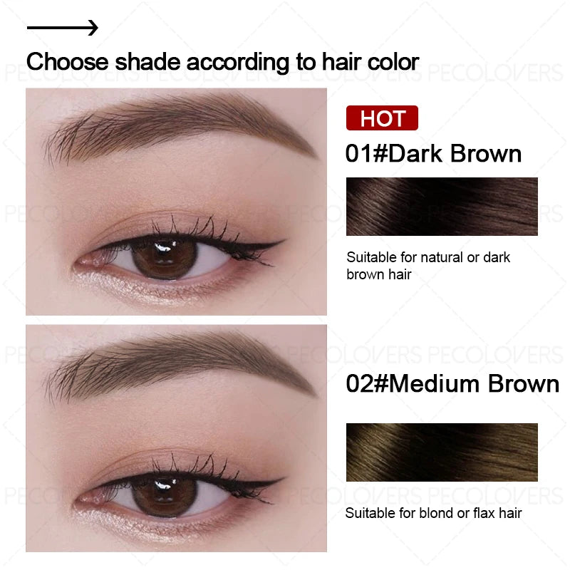 Christmas 3PCS/Set Waterproof Eyebrow Stamp - Fine Powder Perfect Brow Shape, Ideal Gift for Contour & Hairline Zpaxo