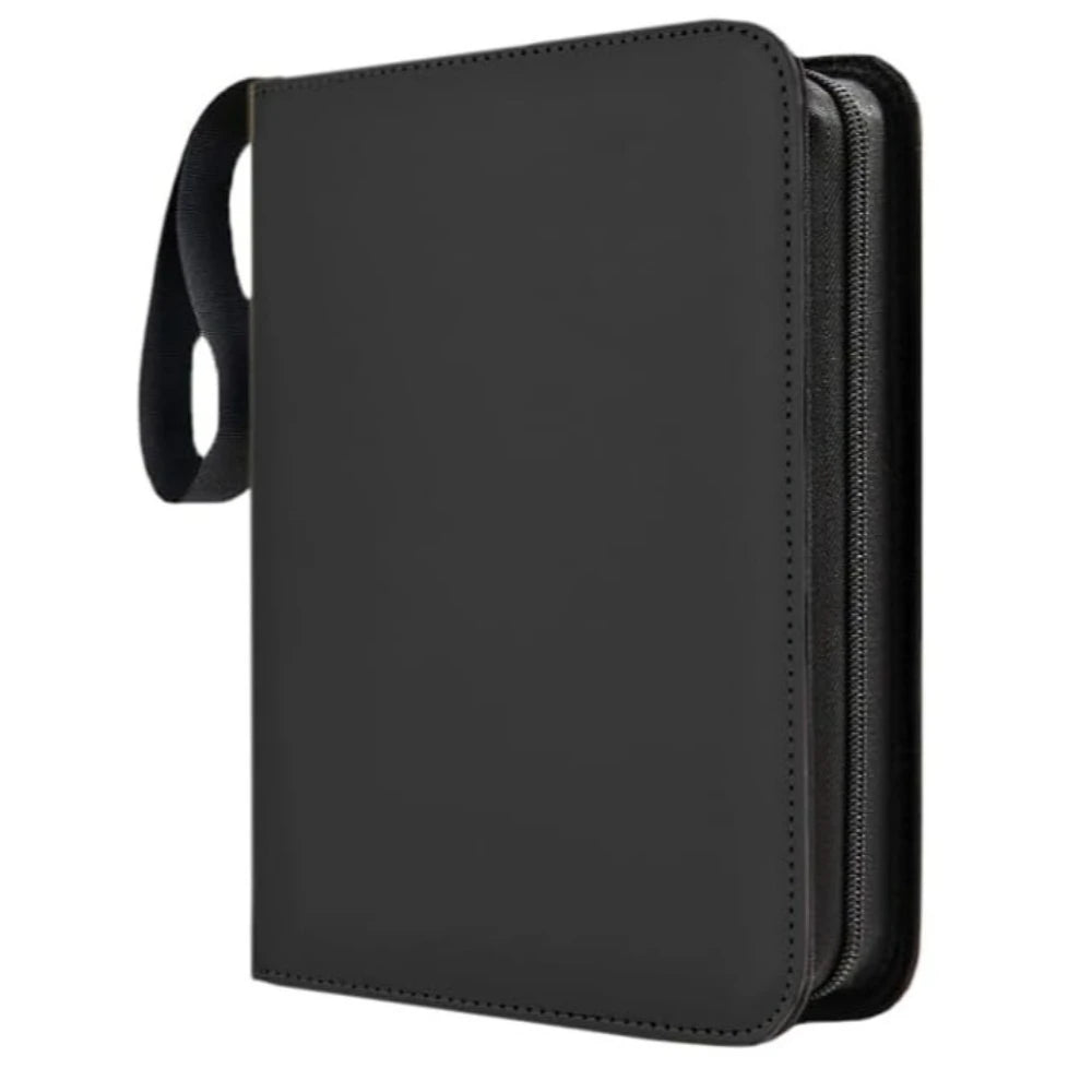 50-Sheet Zipper Trading Card Binder – PU Leather TCG Album