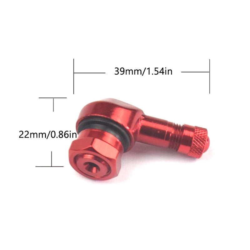 Aluminum Alloy Valve Motorcycle Rim 90 Degree Angle Wheel Tire