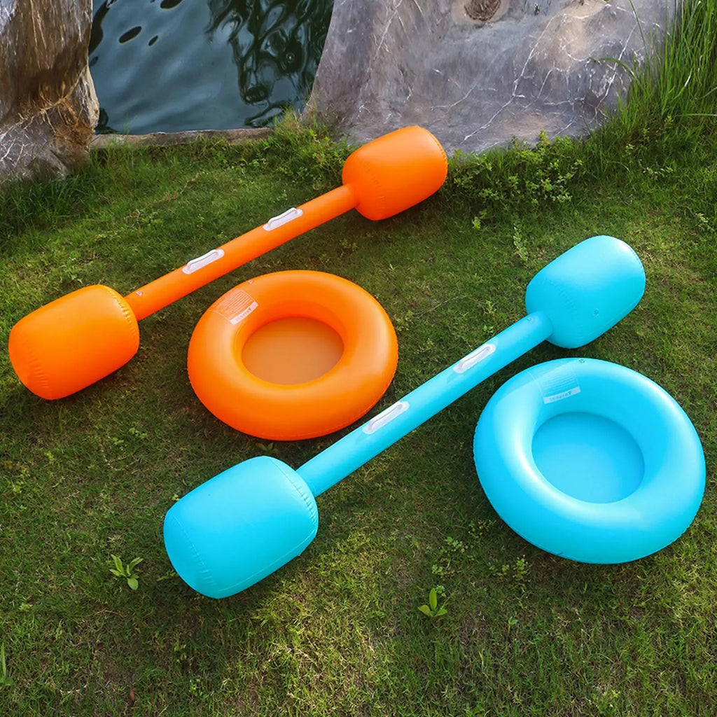 Inflatable Pool Jousting Game Floating Mat Battle Adults Water Fight