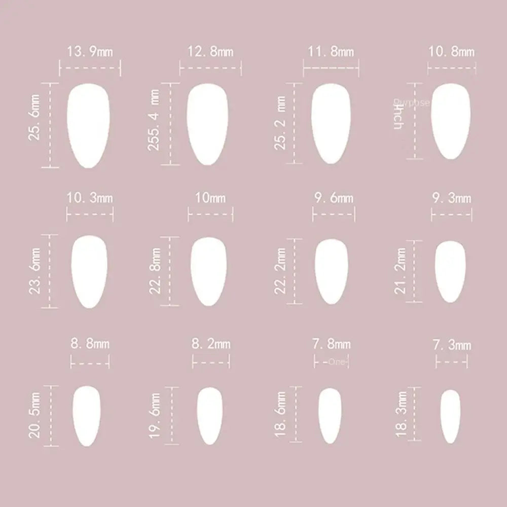 24pcs Long Almond False Nails French Leopard Star Press on Nails Fake Nails DIY Manicure Detachable Nail Tips Zpaxo
