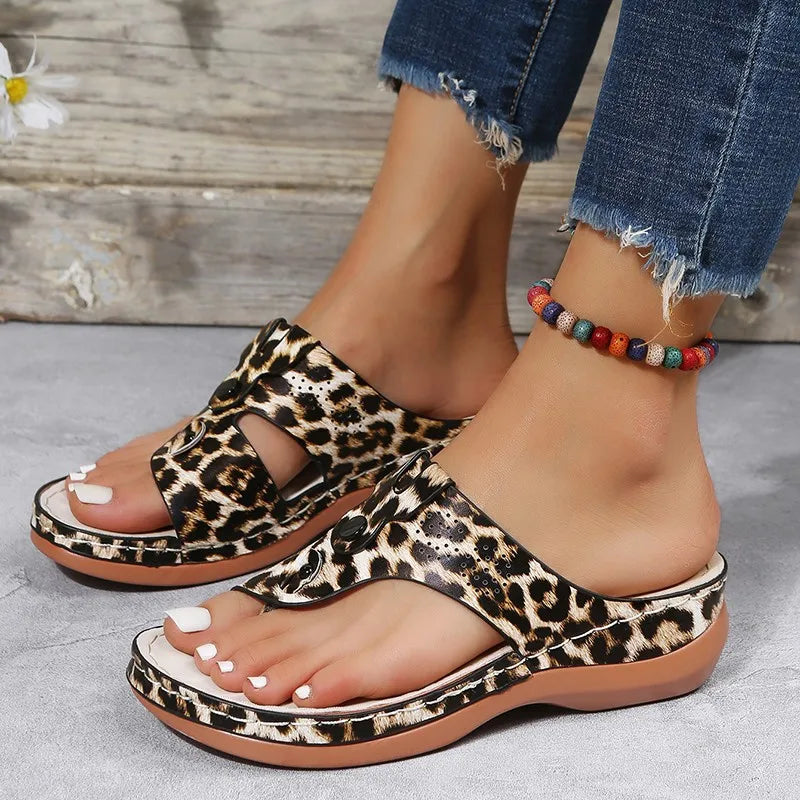 Women Sandals Orthopedic Wedge Heels Summer Slippers Shoes for Women 2026 Female Open Toed Beach Sandal Flip Flops Zapatos Mujer Zpaxo