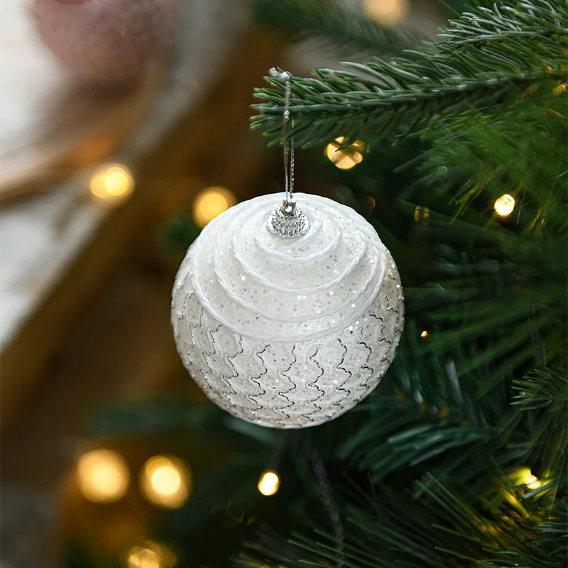 8CM Foam Christmas Ball Ornaments – Holiday Tree Decorations Christmas Ball Ornament Zpaxo