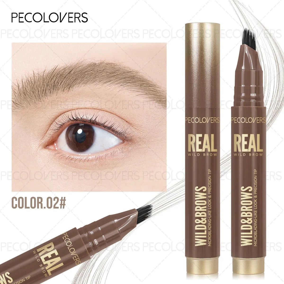 Liquid Eyebrow Pencil Multi-function Hairline Filling Ideal Holiday Zpaxo 02