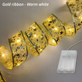 Warm White LED Ribbon Fairy String Lights – Gold Christmas Décor LED Fairy String Lights Zpaxo 10M Warm white