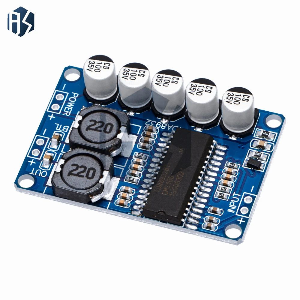 1pcs Digital power amplifier board module 35w mono amplifier module High-power TDA8932 low power consumption Zpaxo