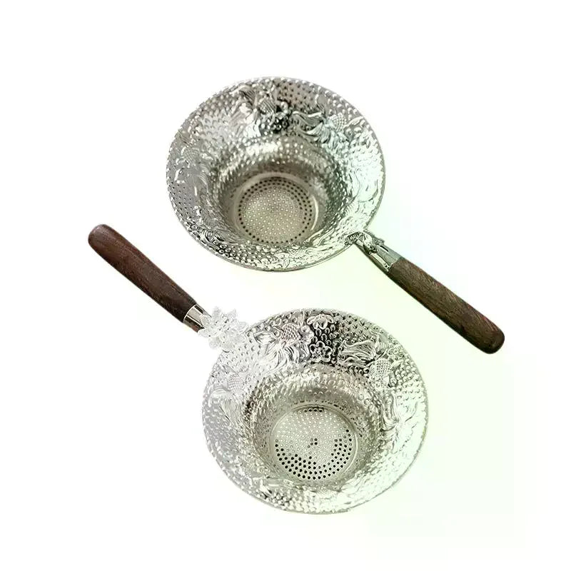 Quality Metal Mesh Tea Strainer Stainless Steel Filter Sieve Teaware Lace Tea Drain Useful Tea Infusers Kitchen Accessories Zpaxo