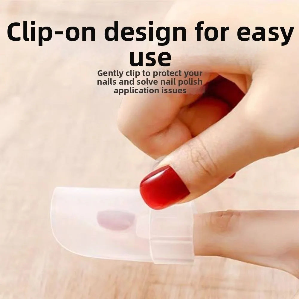 Transparent Nail Protective Cover Reusable Detachable Care Tools Zpaxo