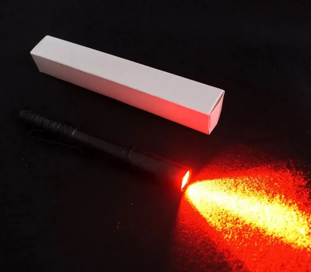 Red Light Pen Flashlight – Night Vision, Camping & Beekeeping Red Light Flashlight Zpaxo