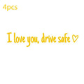 Drive Safe I Love You Rearview Mirror Decal – 4-Pack Vinyl