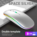 Dual Mode Bluetooth 2 4GHz USB Wireless Mouse One-click Desktop