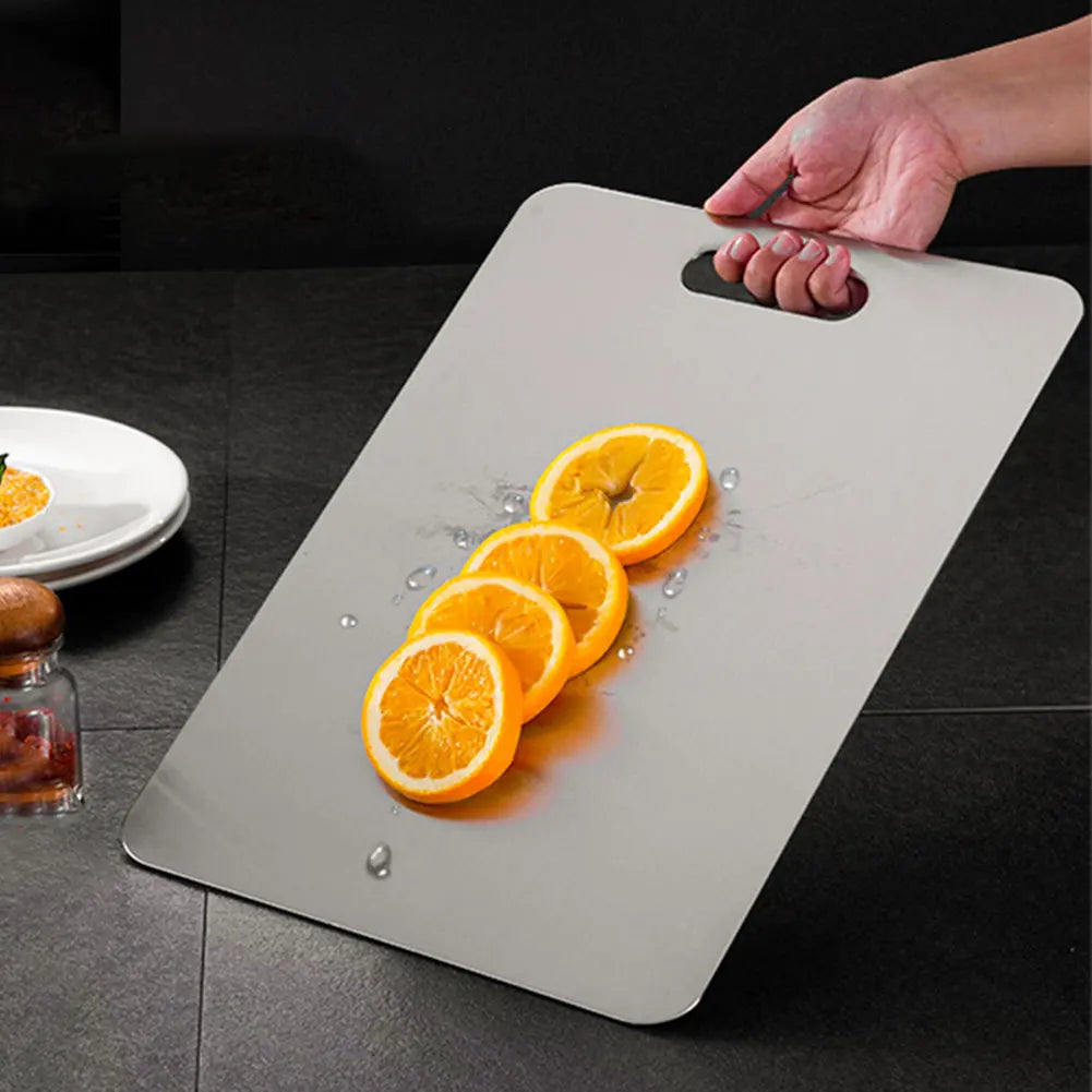 Stainless Steel Cutting Board Double Sided Chopping Easy Clean