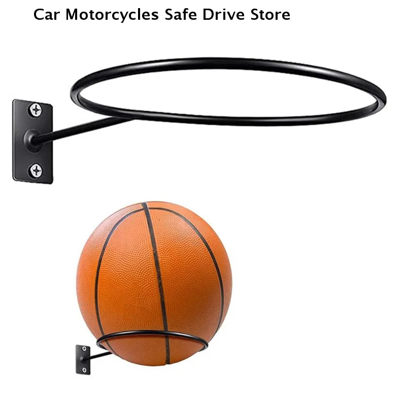 CM1Pcs Metal Ball Storage Rack Wall Mounted Holder Space Saving