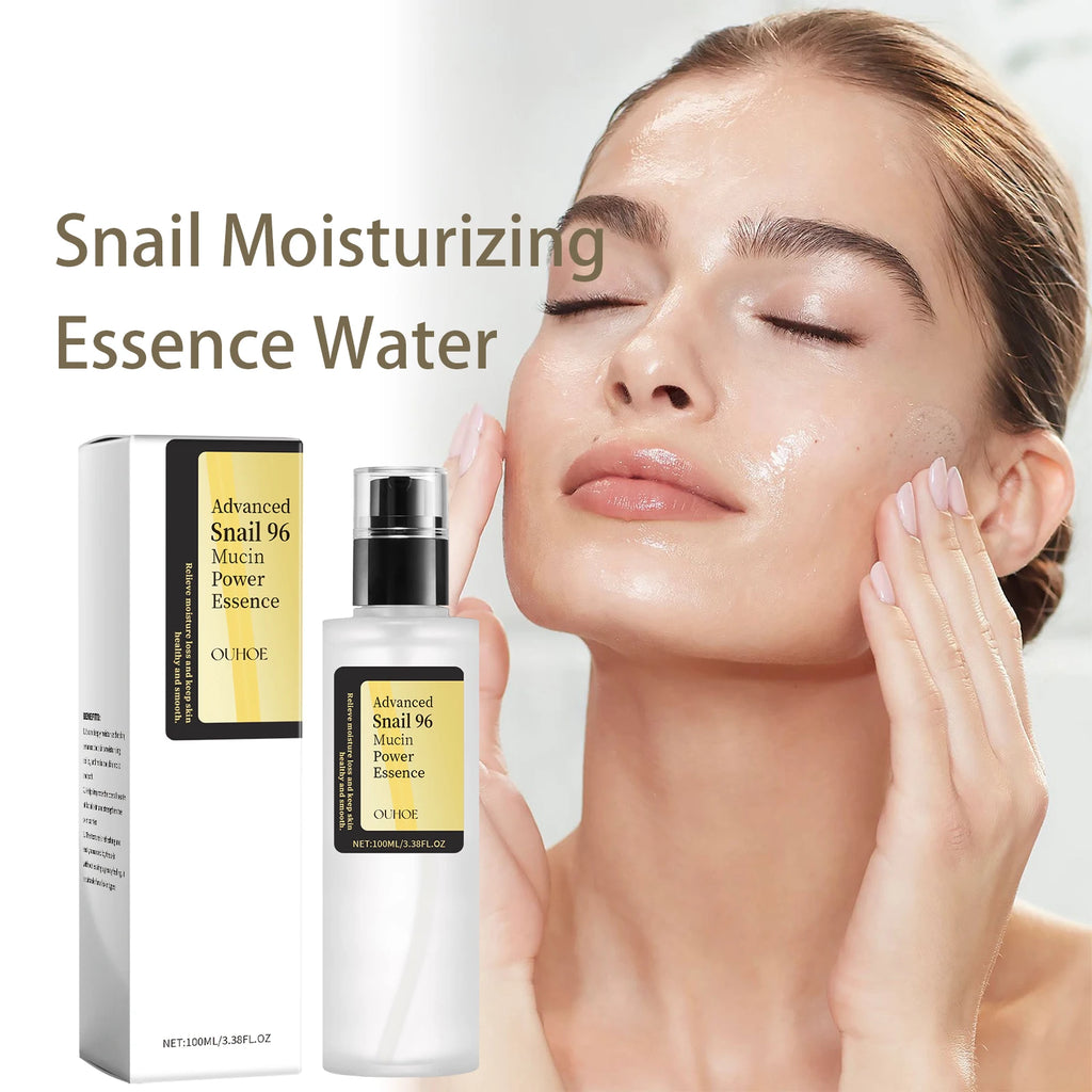 Snail Mucin Essence 100ml Hydrating Booster Deep Moisture Revitalize Dull Skin Soothing Face Treatment Glow Essence for Dry Skin Zpaxo
