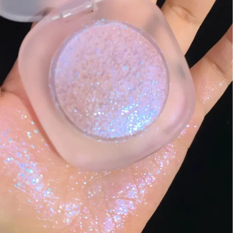 Diamond Highlighter Palette Glitter Glossy Pearlescent Shiny