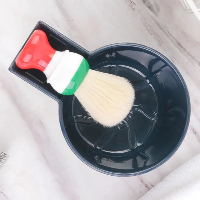 YAQI High Quality 5 Colors Shaving Bowl For Men Shaving Brush Solid Color Simple Fashion Plastic Mens Professional Shaving Bowl Zpaxo