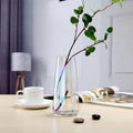 Transparent Aurora Illusion Glass Vase Flower Arrangement Tabletop