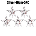 Glittering Five-point Star Topper Durable Plastic Christmas Tree