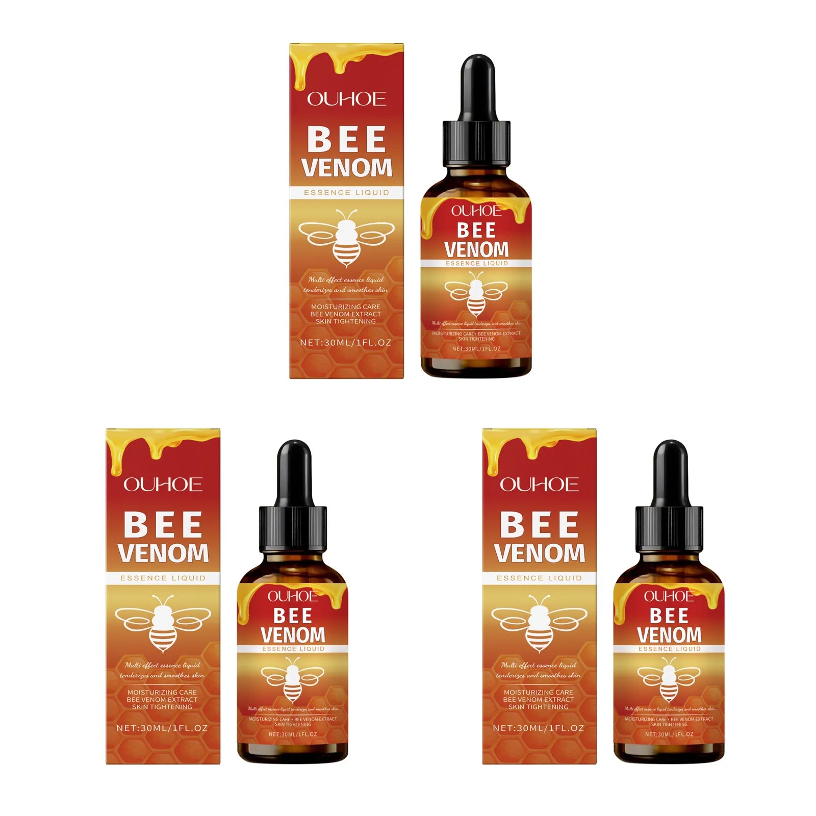 Bee Venom Firming Serum – Anti-Aging, Lifting & Brightening Anti-Aging Face Serum Zpaxo 3 x 30ml Boxed