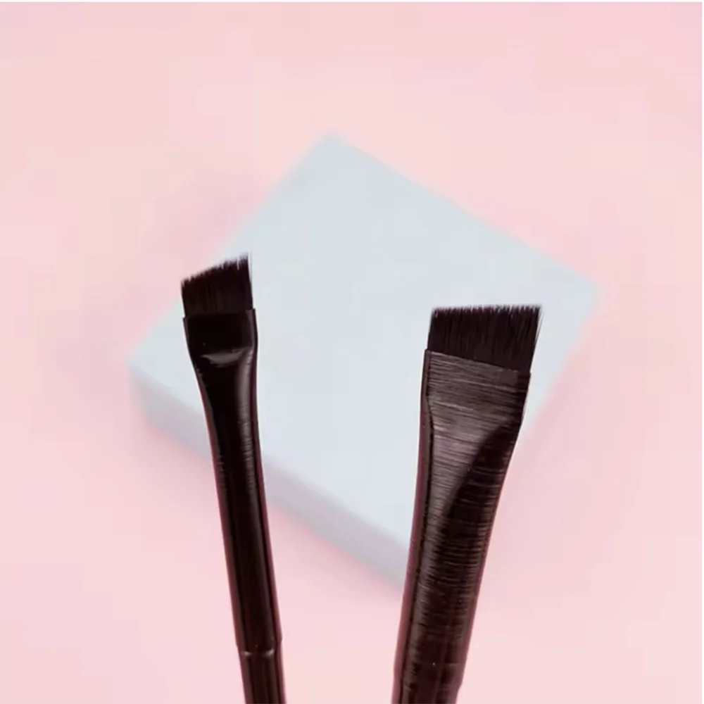New 2 pieces eyebrow contour brush eyebrow eyeliner brush portable small angle eyebrow brush female makeup tool Zpaxo