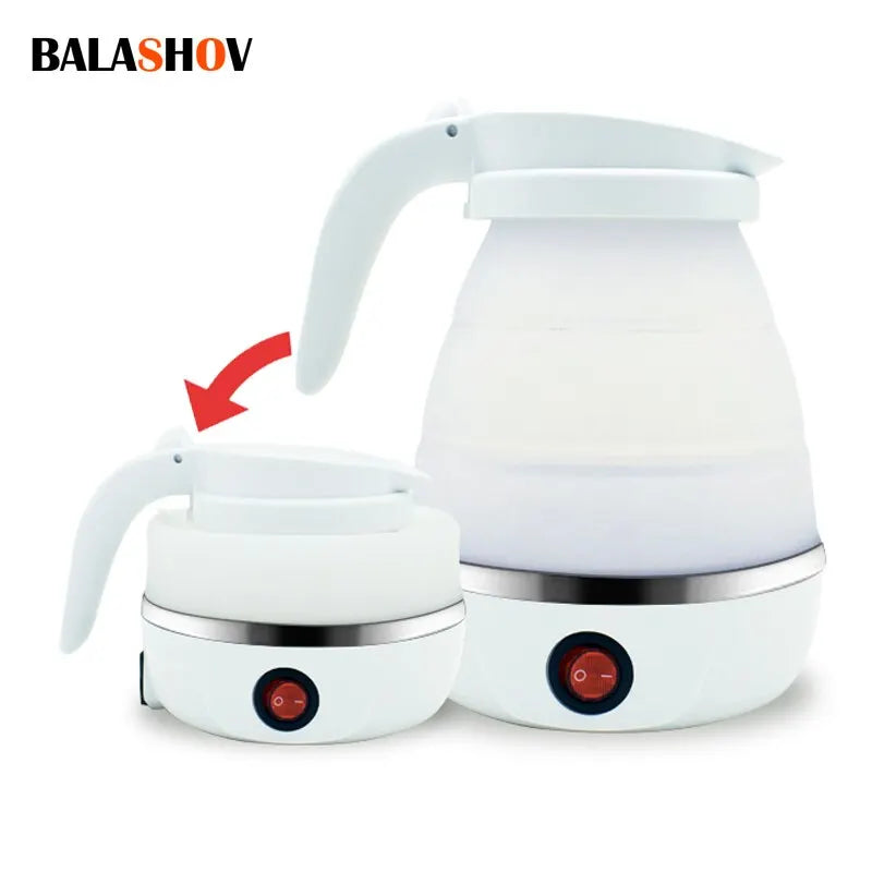 Foldable And Portable Teapot Water Heater 600ML Household Travel Electric Water Kettle 220V Kitchen Appliances Water Boiling Pot Zpaxo