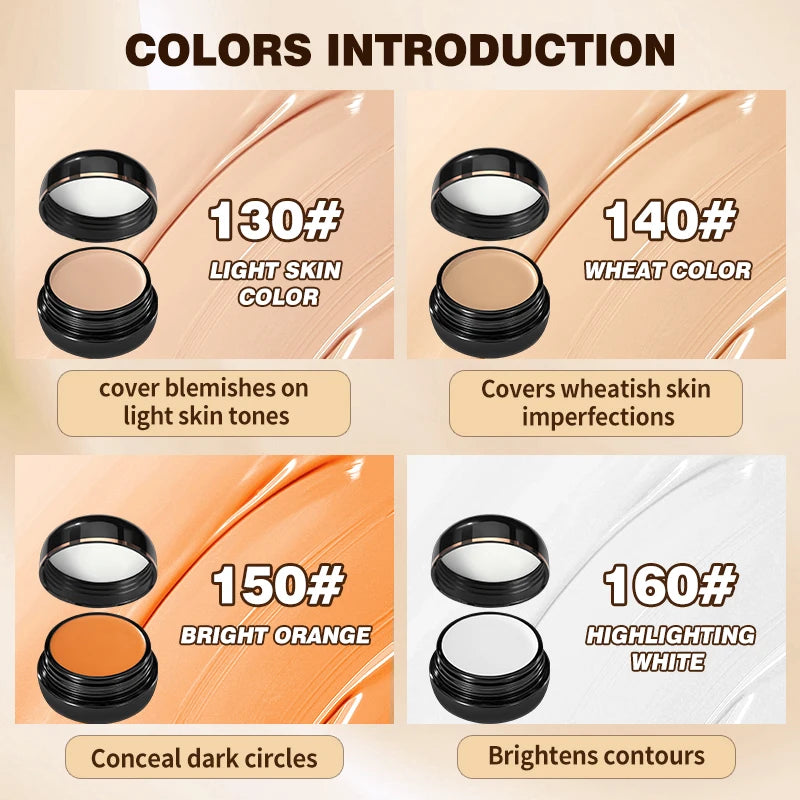 Concealer Durable Waterproof Lightweight Covers Defects Black Eye